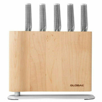 Global Knives UKU 6pc Knife Block Set 6 Piece - Maple