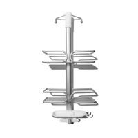 OXO Good Grips Aluminium Shower Caddy for Shower Doors