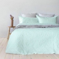 New Bambury Botanica Embossed Glacier Coverlet Set - Queen / King