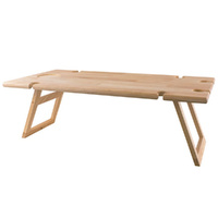 Peer Sorensen Folding Rectangle Rubberwood Travel Picnic Timber Table 75x38x25cm Wine