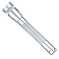 MAGLITE 2AA FLASHLIGHT SILVER MADE IN USA "FREE POSTAGE" 85790