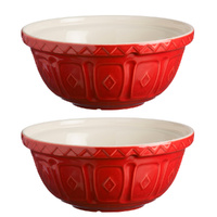 Mason Cash Colour Mixing Bowl 29cm Red - 2pc