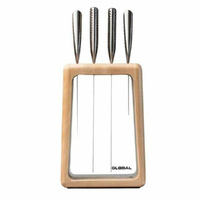 Global Hashira Maple 5 Piece Knife Block Set 5pc
