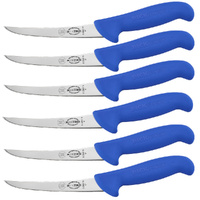 F Dick ErgoGrip 6" / 15cm Curved Blade Boning Knife - Set of 6