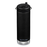 Klean Kanteen TKWide 16oz 473ml Insulated Black W/ Twist Cap Bottle