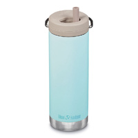 Klean Kanteen TKWide 16oz 473ml Insulated Blue Tint W/ Twist Cap Bottle