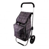 Karlstert Deluxe Shop Trolley - Grey Grid
