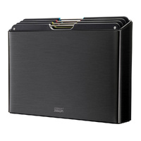 Joseph Joseph Folio Steel Chopping Board 4 Piece Set - Carbon Black 60171