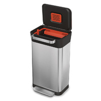 Joseph Joseph Titan Trash Compactor Bin 30L - Stainless Steel 30030