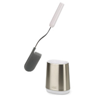 Joseph Joseph Flex Lite Steel Toilet Brush With Holder - White 70561