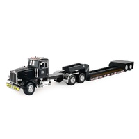 ERTL Big Farm Peterbilt Model 367 Semi Truck w/ Lowboy Trailer Wide Load 1:16 Scale