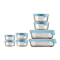 Anchor Hocking 8 Piece Kitchen Glass Storage Container Set - 8pc