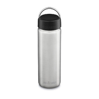 Klean Kanteen Wide 27oz 800ml Bottle W/ Loop Cap + Bale - Brushed Stainless