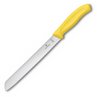 Victorinox 21cm Bread Knife Classic Yellow - Serrated Edge 6.8636.21L8B