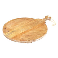 Davis & Waddell Provence Round Serving Board 36 x 47 x3.5cm - Mango Wood