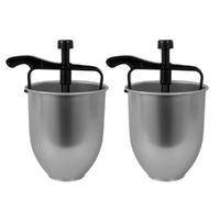 Avanti Doughnut & Batter Dispenser Brushed Aluminium - 2 Pack