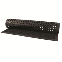 Commercial Anti Fatigue Rubber Safety Floor Mat 1550 x 930mm - Black