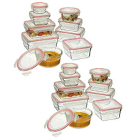 Glasslock Tempered Glass Oven Safe Container Set W/ Lid Oven 18pc - 28060
