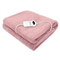 Bambury Heated Throw 120 x 160cm - Blush