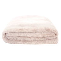 Bambury Frida Faux Fur Throw 150 x 200cm - Snow