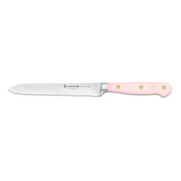 Wusthof Classic Serrated Utility Knife 14cm - Pink Himalayan Salt