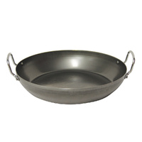 Pyrolux Industry Blue Steel Paella Pan - 40cm