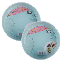 Tasty Non Stick Round Springform Round Cake Tin 24cm - 2 Pack