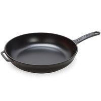 Chasseur Frypan Cast With Handle 28cm - Matte Black