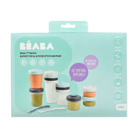 Beaba Stackable Clip Food Storage Jars Meal Set Storm - 12 Piece