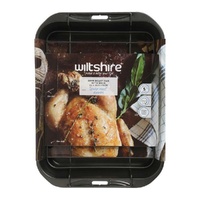 Wiltshire Easybake Deep Roast Pan with Rack - 33 x 25.5 x 6cm