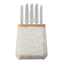 Furi Pro Stone 6 Piece Block Set Olive Terrazzo 6pc - 41513
