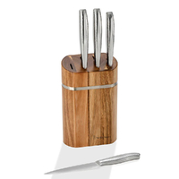 Stanley Rogers Domed Oval 5 Piece Knife Block 5pc - 41519