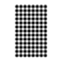 Moda Gingham Black Greaseproof Paper Pack of 200 - 310 × 190mm