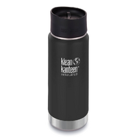 KLEAN KANTEEN 16OZ / 473ML WIDE INSULATED CAFE CAP BOTTLE - SHALE BLACK
