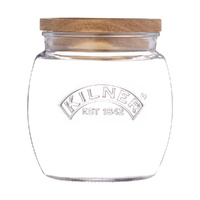 Kilner Universal Storage Jar with Acacia Lid - 850ml
