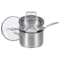  Scanpan Impact Saucepan and Multi-Steamer Insert Set 2 Piece Stainless Steel