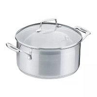Scanpan Impact 24cm / 4.8L Stainless Steel Casserole with Lid
