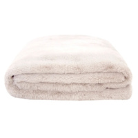 Bambury Frida Faux Fur Throw 150 x 200cm - Snow