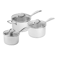 Scanpan STS 3 Piece Saucepan Set - Stainless Steel 3pc