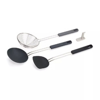 Joseph Joseph Nest Fusion 3 Piece Wok Utensil Set - Black