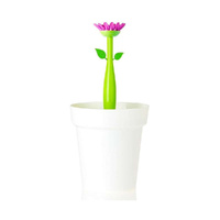 Vigar Flower Power White 3L Bathroom Bin