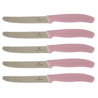 Victorinox Steak & Tomato 11cm Knife Pistol Grip Set x 5 Knives - Violette Serenity