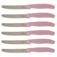 Victorinox Steak & Tomato 11cm Knife Pistol Grip Set x 6 Knives - Violette Serenity