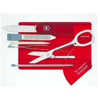  Victorinox Swiss Army SwissCard Red Translucent