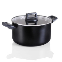 Stanley Rogers Statement Ceramic Non-Stick 24cm / 5.5L Casserole Pot W/ Lid 