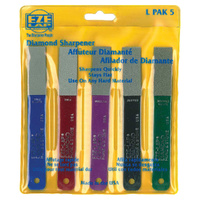 Eze-Lap LSF + LF + LM + C + XC Diamond Hone & Stone Sharpener  - 5 Pack