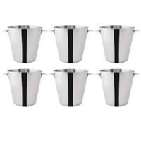 Trenton Wine Bucket 18/8 Stainless Steel Mirror Polished - Set of 6
