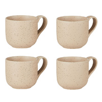 Leaf & Bean Aster Espresso Cup Set 100ml Natural - 4 Piece Set