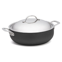 Chasseur Cinq Etoiles Hard Anodised Chef Pan with Lid - 30cm / 6.5L