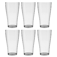 Crown Polycarbonate 425ml Schooner Beer Glass - Set of 6